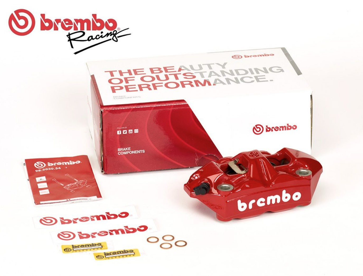 Brembo P4 Axial Caliper – Kruesi Originals